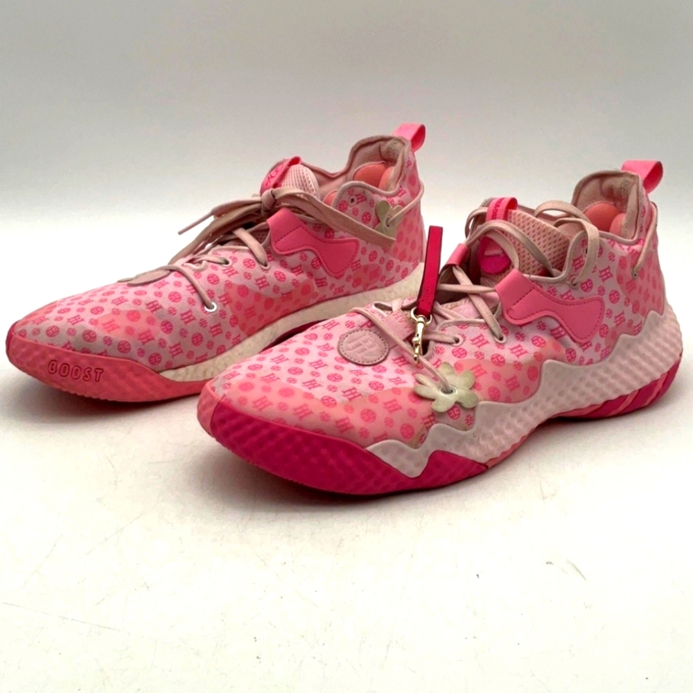 Adidas Mens Harden Vol.6 GW9033 Sneakers Shoes Basketball Pink Size 16